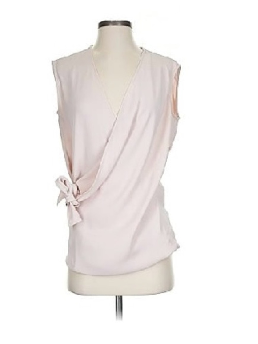 AllSaints Sleeveless Wrap Tie Top - Pale Pink